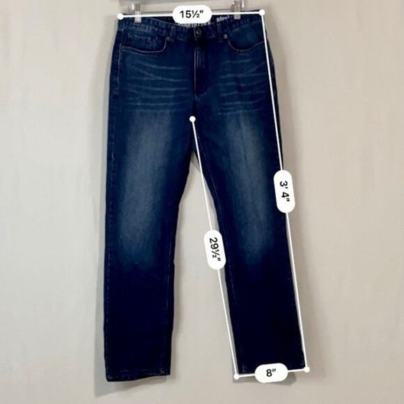 Reaction Kenneth Cole Men’s Straight Jeans Medium Blue Wash Size 32/32 - Picture 8 of 8